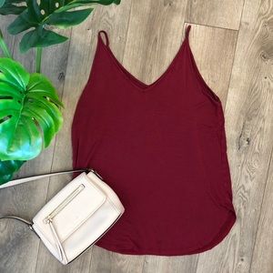 Loft • Maroon Tank Top